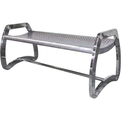 Skyline Stainless Steel 4 Foot Bench (no backrest), 49.5Lx21.5Wx21.25H (Priced Qty 1-49)